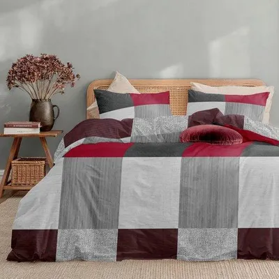 Produktbild von Microvezel-Bettwäsche-Set mit Flanell-Muster
