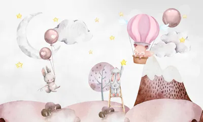 Produktbild von Magnetische Mattenabdeckung für Heizkörper, Heizungen, Hasen, Luftballons, Berge 60x100