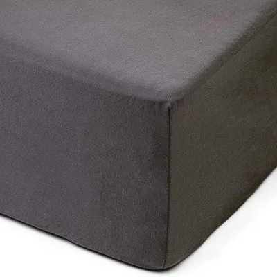 Obrázek produktu pro Unyqoos® bavlněné povlečení na matraci, 180 x 200 cm, antracitová barva – 100% bavlna, vhodné pro matrace do výšky 50 cm