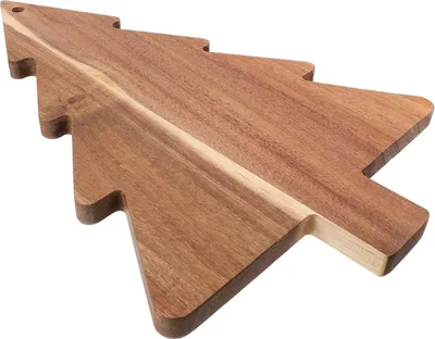Immagine prodotto di Tagliere in legno con albero di Natale per spuntini e formaggi - tema natalizio