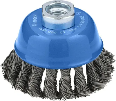 Produktbild von Metal heavy Topfbürste, 75 x 0,5 mm, M10, gezopft