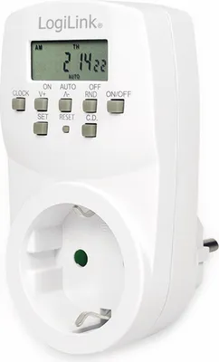 Produktbild von LogiLink Digitale Zeitschaltuhr IP20 weiß