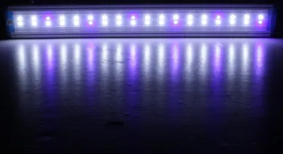 Productafbeelding van 58,5 cm verstelbare LED-aquariumlamp, paneellamp voor visaquarium, blauw en wit, 220V