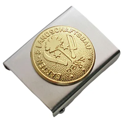 Produktbild von Koppelschloss Gartenbau Landschaftsbau Handwerk und Zunft – silbern/golden - für Geselle - für 4,5 cm breite Koppelgürtel