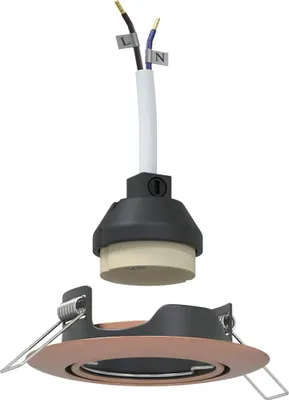 Produktbild von vidaXL Spotlight 6 stk. Kupfer 9 x 9 x 2,5 cm Metall
