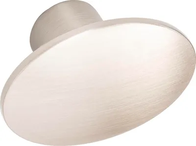 Produktbild von Furnipart Möbelknopf Dome 50x36mm - Möbelknauf oval - ideal als Schubladenknopf, Zinkdruckguss Edelstahl Effekt