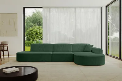 Produktbild von ALTDECOR Ecksofa in L-Form  MARI-L2 - 328x171x79,5 cm  Grün -  Corner Sofa Bett Eckcouch Couch  Wohnlandschaft Cauchsofa