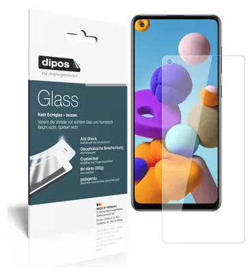 Obrázek produktu pro 2x ochranná fólie pro Samsung Galaxy A21s - Anti-Shock 9H fólie dipos Glass plastové sklo
