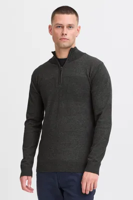 Produktbild von INDICODE IDErno Herren Strickpullover Troyer Feinstrick Pullover