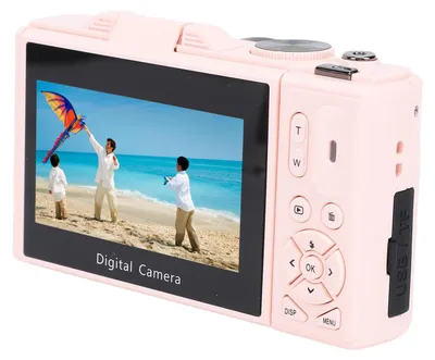 Zdjęcie produktu dla Aparat cyfrowy 5K do fotografii Aparat vlogowy WiFi 75 MP z autofokusem Kamera wideo 3-calowy ekran obrotowy o 180 stopniach z 18-krotnym zoomem cyfrowym