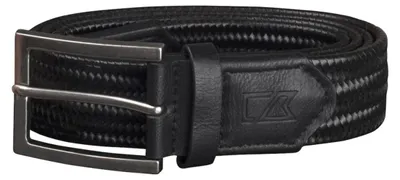 Produktbild von Cutter & Buck - "Colville" Gürtel für Herren, gewebter Stoff, Leder ET169 (Einheitsgröße) (Schwarz)