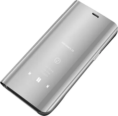 Produktbild von cofi1453® Smart View Spiegel Mirror Smart Cover Schale Etui kompatibel mit Samsung Galaxy S10e (G970F) Schutzhülle Tasche Case Schutz Clear Silber
