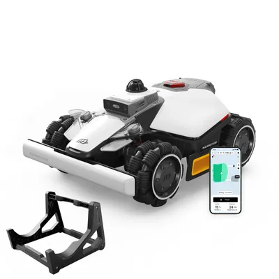 Produktbild von Mähroboter Mammotion LUBA Mini 2 AWD 1500, mit Waschständer, ohne Kabel, bis zu 1500m², Allradantrieb, Randmähen, DropMow, 80% Steigung, 4G-Modul, APP