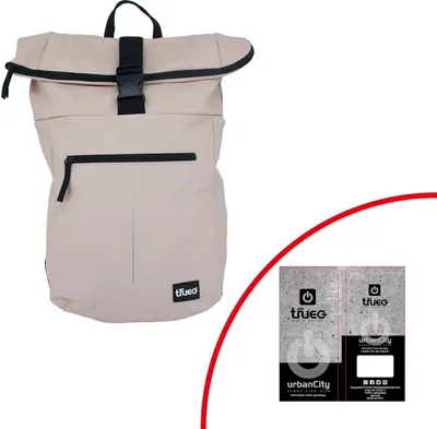 Produktbild von TheTrueC Stylischer Cityrucksack mit großem Stauraum Bennie beige : beige Farbe vom Hersteller: beige