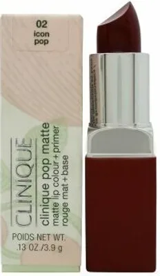 Productafbeelding van Clinique Pop Matte Lip Colour + Primer, Rood, Icon Pop, 1 kleur, Egaliserend, Mat, Crème