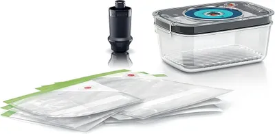 Obrázok produktu pre Bosch MSZV6FS1, Set, Obdĺžnikový, 1 L, Čierna, Zelená, Šedá, Priehľadná, ErgoMixx, ErgoMixx Style, 266 mm