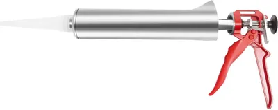 Produktbild von Fugenpistole - Hand Mörtelspritze - Für Zement- und Fugenmörtel - Fugenbreite 2–5 mm - Mauerwerk & Fliesen - Silber