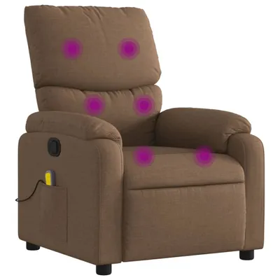 Obrázok produktu pre masážne kreslo vidaXL Brown Fabric