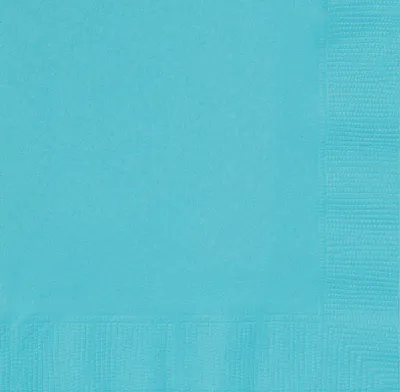 Produktbild von türkise 2-lagige Servietten 25x25 cm, 20 Stück