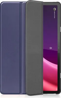 Image de Cazy Housse pour Tablette compatible avec Lenovo Tab P11 (2nd Gen) - Étui TriFold Bookcase - Bleu