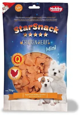 Obrázok produktu pre Nobby STARSNACK MINI kuracie srdce 70 g