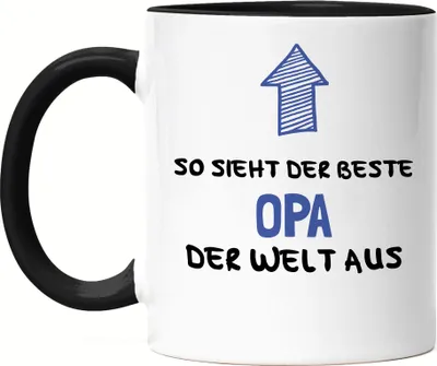Produktbild von So Sieht Der Beste Opa Der Welt Aus Tasse Schwarz Bester Großvater Schöne Geschenkidee Großvater Opi Geburtstag