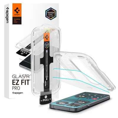 Productafbeelding van Spigen Glas.tR EZ Fit Pro, geschikt voor Nothing Phone (4a) Pro, krasbestendig, onbreekbaar, transparant, 2 stuks