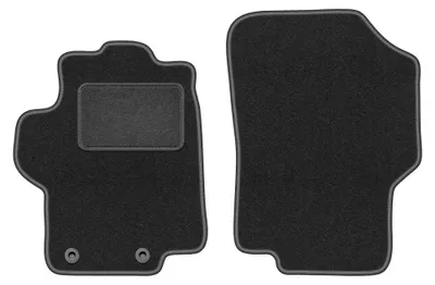 Immagine prodotto di Tappetini anteriori in moquette per Peugeot 1007 2004-2009 (monovolume) – 2 pezzi, grigio grafite, su misura – Wielganizator LUX