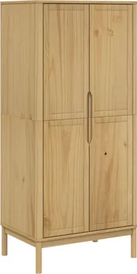 Immagine prodotto di Armadio FLORO marrone cera 77x53x171 cm in legno di pino massiccio