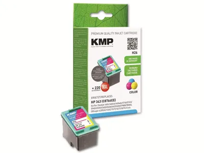 Obrázok produktu pre KMP H26, Azúrová, Purpurová, Žltá, Atrament na pigmentovej báze, 1 kusov