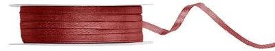 Immagine prodotto di Nastro da regalo in raso rosso vino 50m largo 3 mm