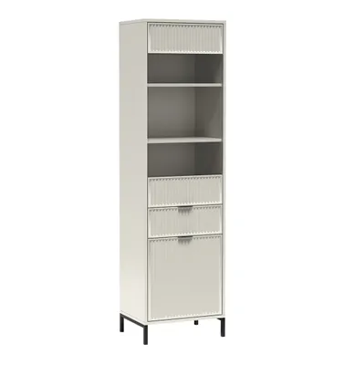 Produktbild von AX LIVING Glasvitrine Berlinette 5 Vitrine beige Kaschmire 54,5cm breit
