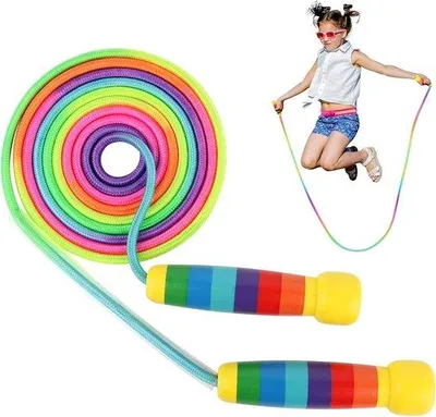 Produktbild von Kinder Springseil - Justierbar und Vielfarbig, 2,5m Fitness-Spiel