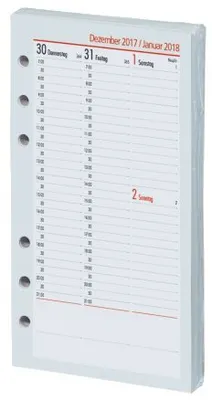 Produktbild von bsb 02-0094 Ersatzkalendarium "Kompakt" - A6, 1 Woche / 2 Seiten, vertikal