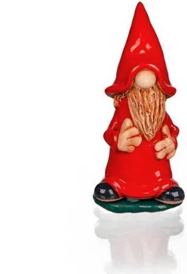 Produktbild von Crottendorfer - Set Räucherfigur Keramik Wichtel (Rot) & Räucherkerzen Bunte Mischung Größe M (Standard) - 3701