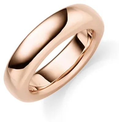Produktbild von Ring aus 585 Gold Rotgold Breite 6mm glänzend schlicht Fingerring Goldring, Ringgröße:Innenumfang 56mm Ø17.8mm
