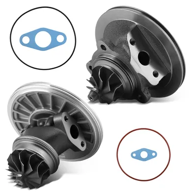 Image de Ensemble de corps de turbocompresseur amšŠlioršŠ pour BMW 335, 535 et 635 d 210 kW (grand et petit turbo)