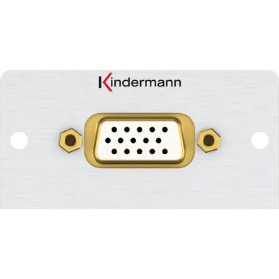 Produktbild von Kindermann 7444000401, VGA HD 15, Weiblich, Silber, Aluminium, 5 cm, 5 cm