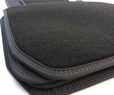Produktbild von Fußmatten für 1er BMW F20 M1 (Doppelnaht) Velours Premium Matten Autoteppich in Original Qualität Set 4-teilig