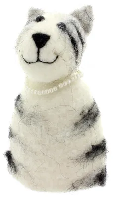Eierwärmer Katze, 12 Stück, Höhe 11 cm, mehrfarbig