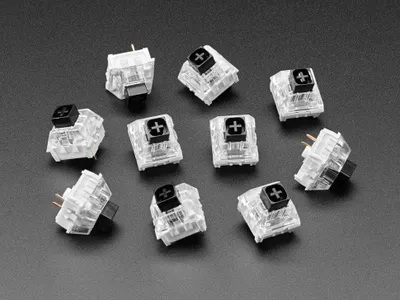 Produktbild von Adafruit Kailh Mechanical Key Switches - Linear Black - 10 pack