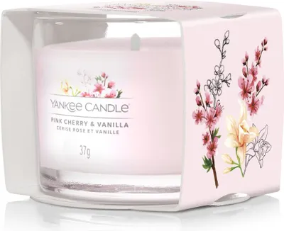 Produktbild von Yankee Candle Pink Cherry Vanilla, Rund, Pink, Kirsche (Frucht), Vanille, 10 h, 1 Stück(e)