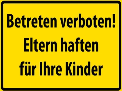 Produktbild von vianmo Holzschild 30x40 cm Betreten Verboten