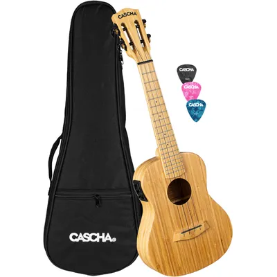 Produktbild von Cascha HH 2313E Bamboo Natural Konzert-Ukulele