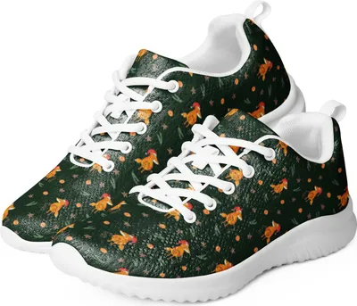 Produktbild von Mr. & Mrs. Panda Sneaker Damen Fuchs Weihnachten Größe 36 - Grün - Geschenk, Schwarz, Bunt, Füchse, Winter, Heiligabend, Weiß, Nikolaus, Weihnachtsmann, Damensneaker
