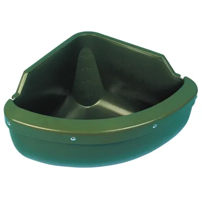 Image de Kerbl Mangeoire d'angle 31 L plastique vert 32592