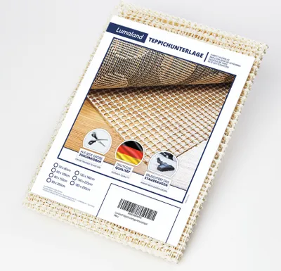 Produktbild von LUMALAND Teppichunterlage Antirutschmatte 120 x 180 cm - Rutschfeste Teppich Stopper Unterlage - Zuschneidbar & Atmungsaktiv