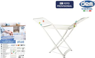 Obrázok produktu pre Inde Atlas biely skladací odevný kôň 172 x 220 x 50,5 cm