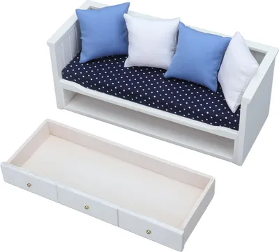 Immagine prodotto di 1:12 casa delle bambole divano giocattolo mini mobili in legno modello camera da letto decorazione soggiorno