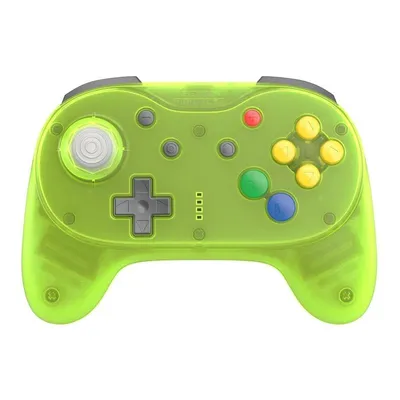 Immagine prodotto di Retro Fighters Brawler64 Pro, compatibile con PC, N64, Nintendo Switch, Nintendo Switch 2, con frequenza di 1000 Hz, joystick con effetto Hall, di colore verde intenso, controller wireless